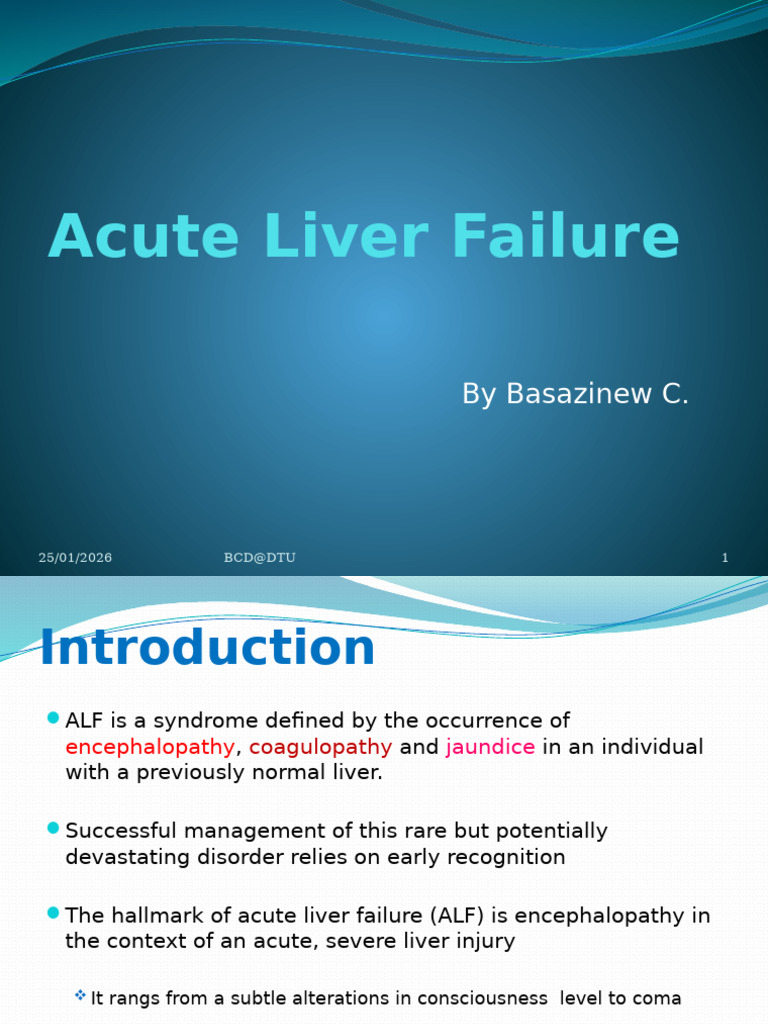 Acute Liver Failure: Causes and Management | PDF | Hepatitis | Organ ...