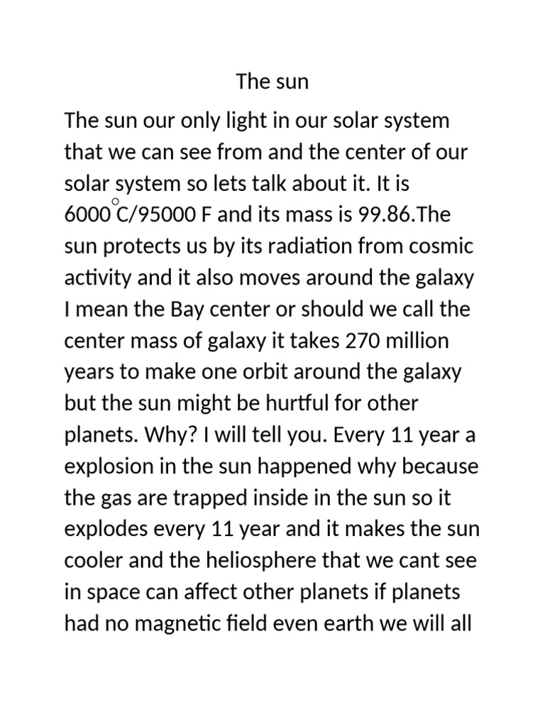 The sun | PDF