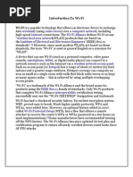 Introduction to Wi-Fi