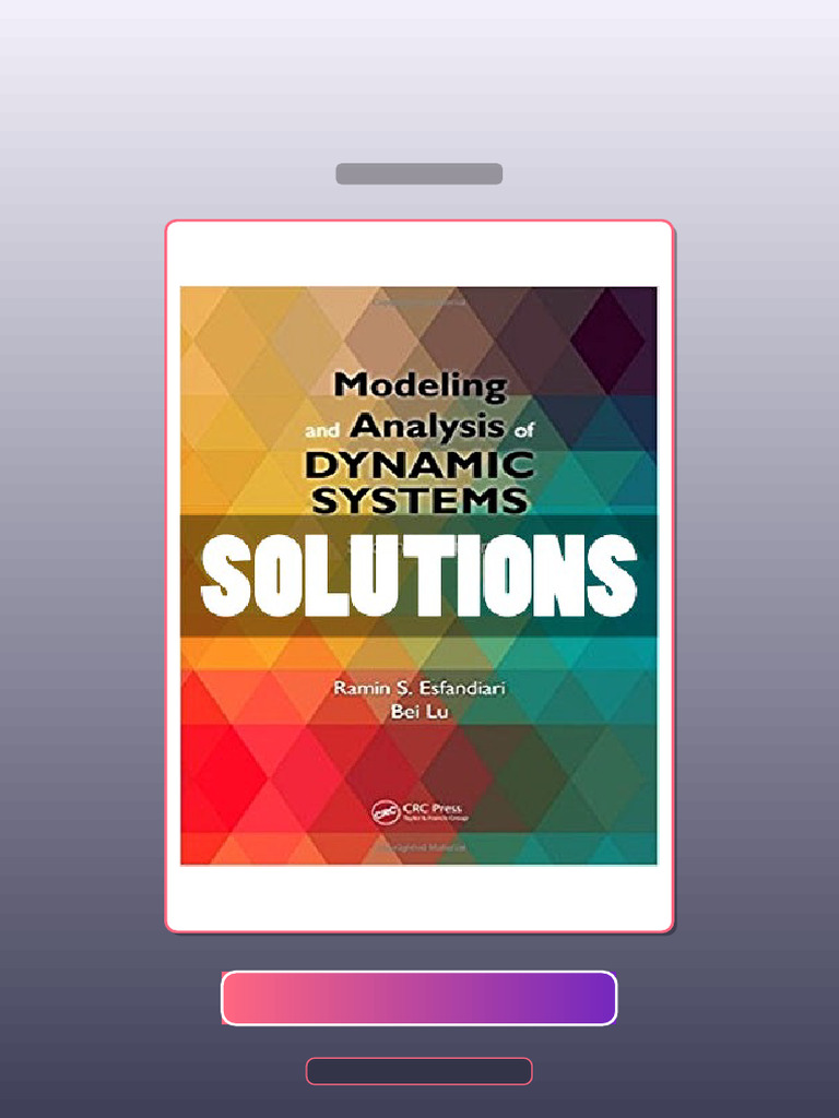 Modeling and Analysis of Dynamic Systems 2nd Edition Esfandiari E-book ...