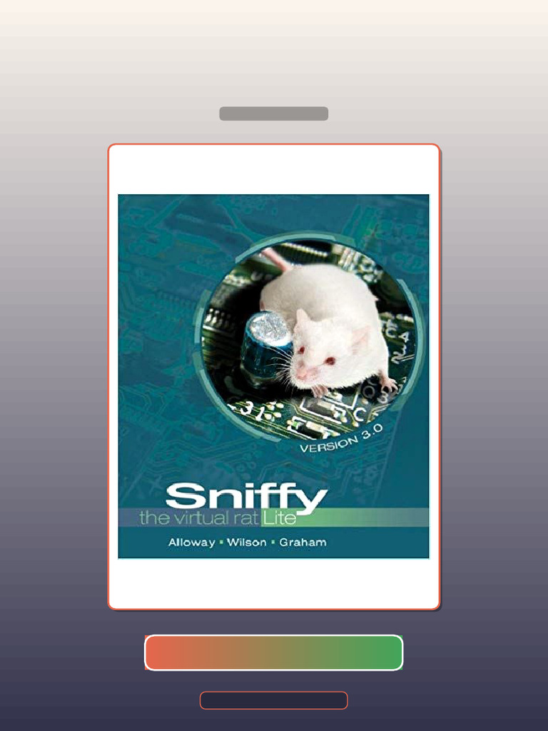 Sniffy the Virtual Rat Lite Version 30 3rd Edition E-book Testbank ...