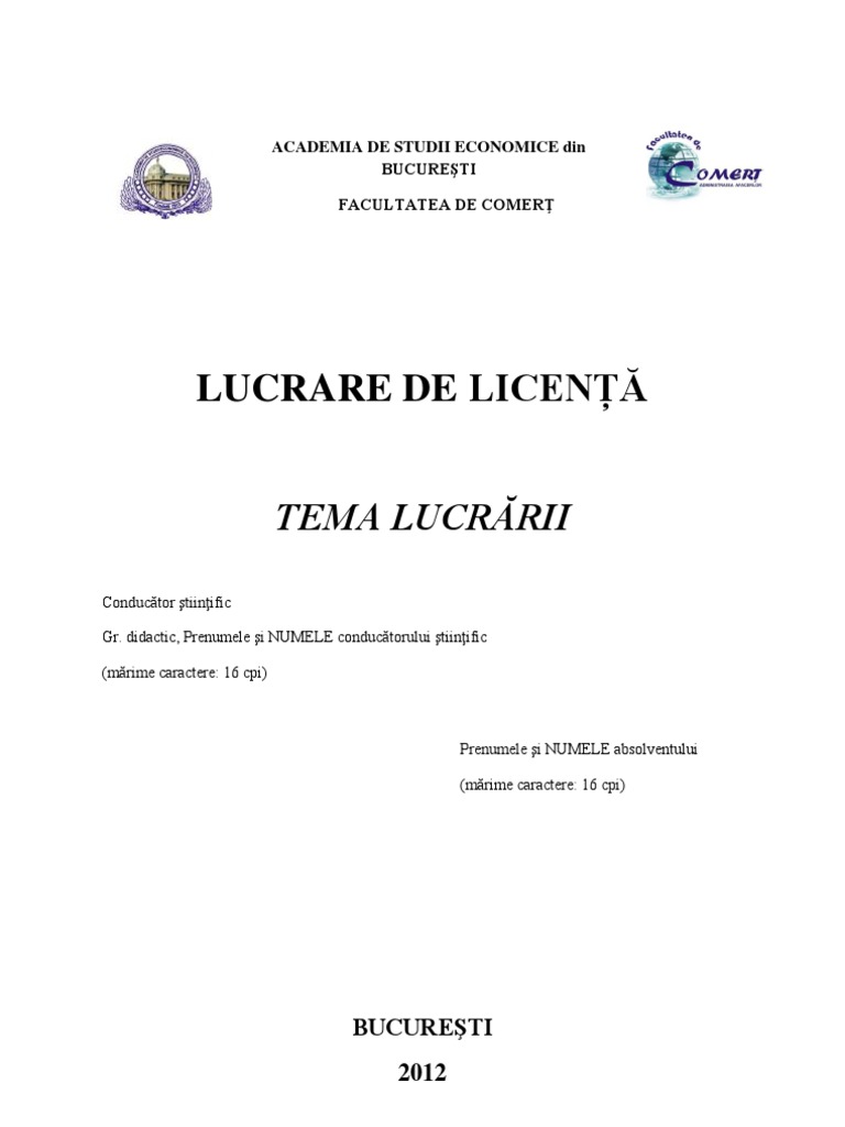 LICENTA | PDF