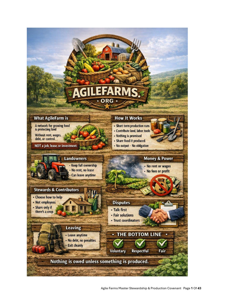 Agile Farms Master Stewardship & Production Covenant | PDF | Legal ...