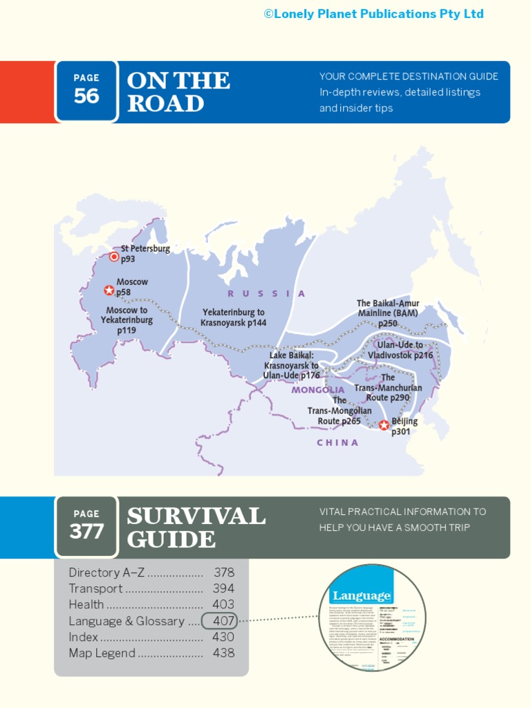 Trans Siberian Railway 4 Contents | PDF | Siberia | Russia