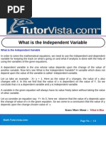 What Is The Independent Variable