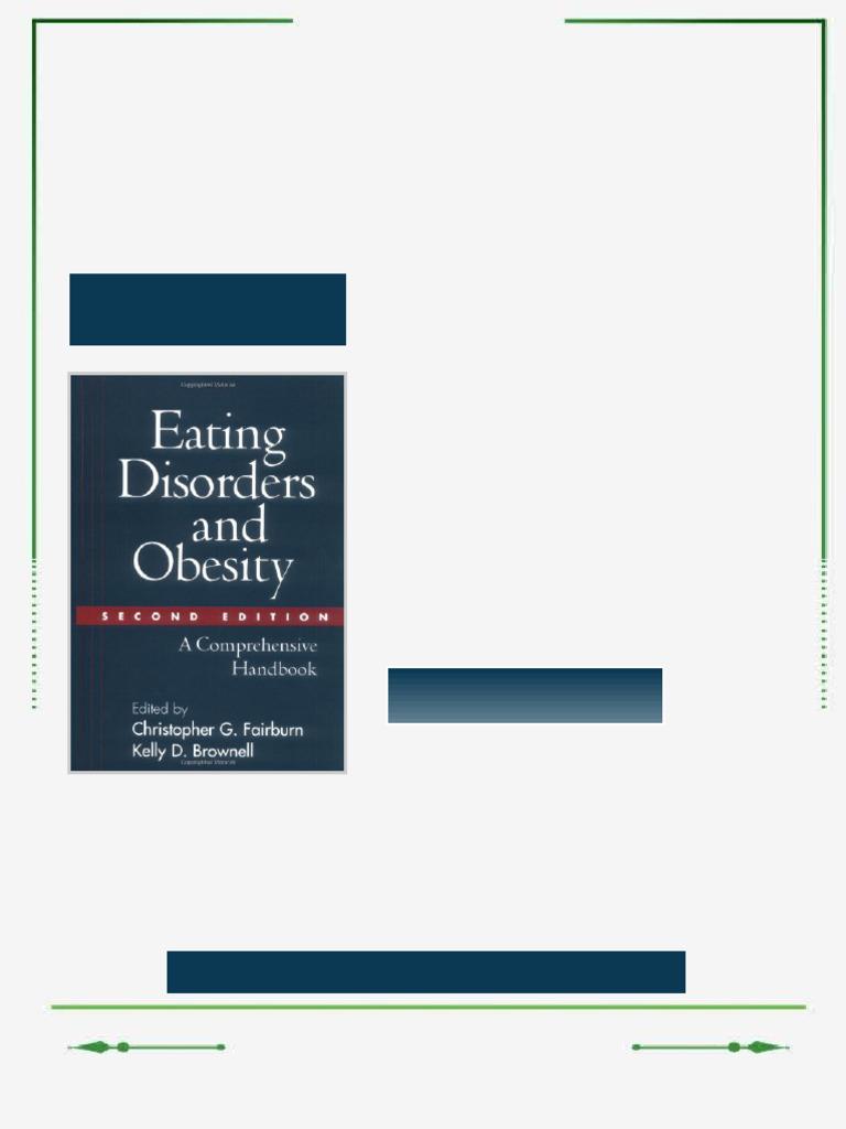 Eating Disorders and Obesity 2nd Edition A Comprehensive Handbook ...
