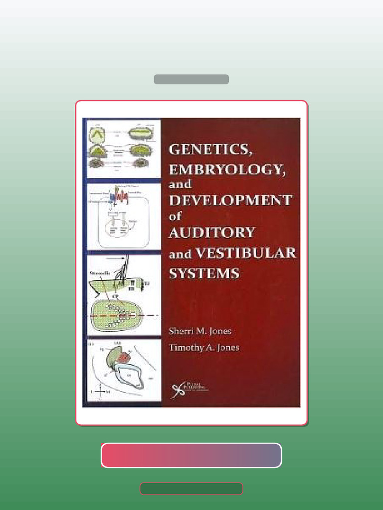 Genetics Embryology and Development of Auditory and Vestibular Systems ...