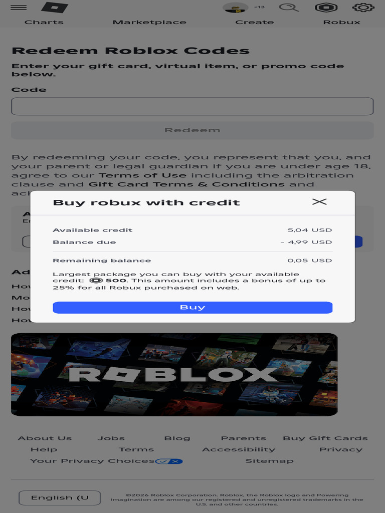 Redeem Roblox Gift Card Codes Online | PDF
