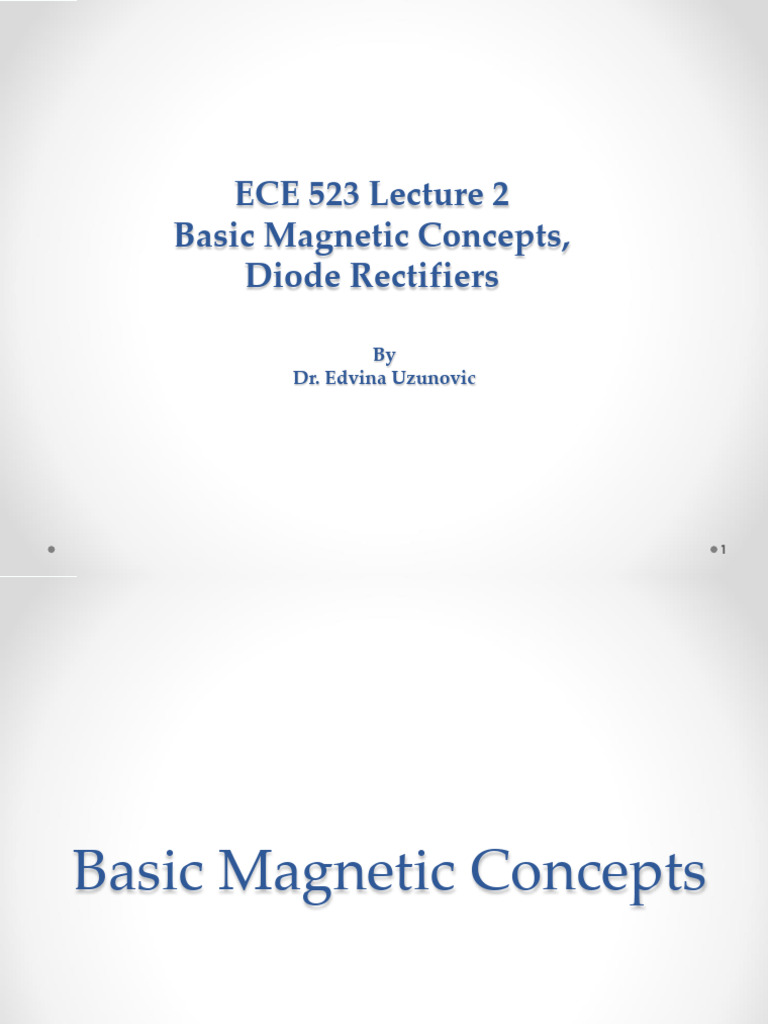 ECE 523 Lecture 2 | PDF | Rectifier | Power Inverter