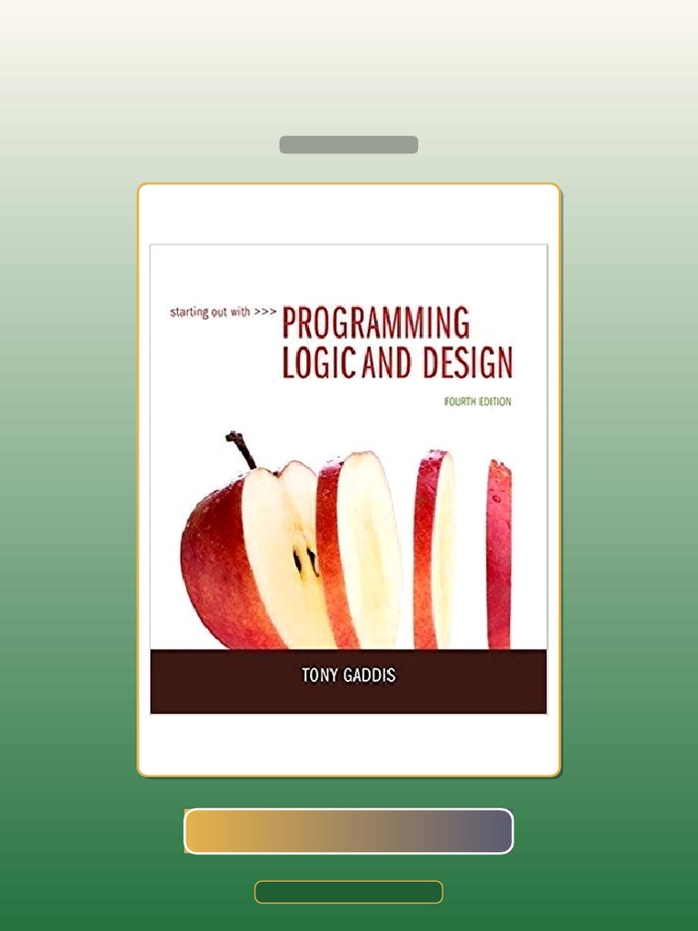 Starting Out With Programming Logic and Design 4th E-book Testbank ...