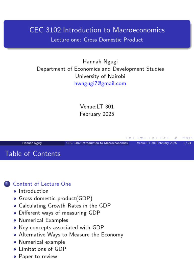Understanding GDP in Macroeconomics | PDF | Gross Domestic Product ...