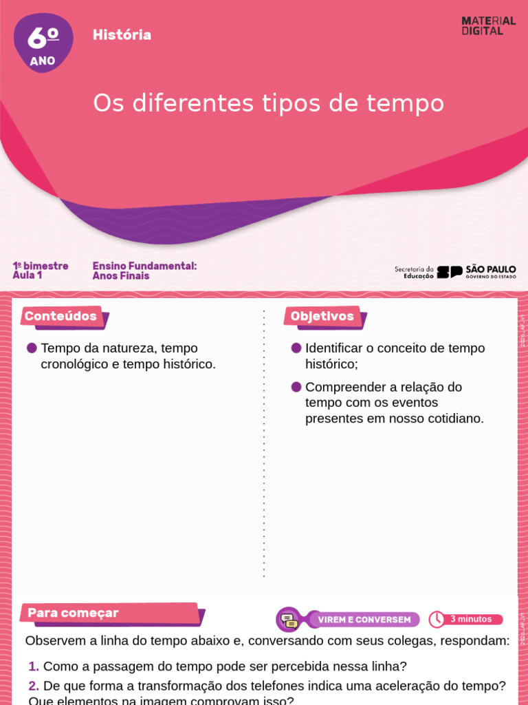 Tipos de Tempo: Natureza, Cronológico e Histórico | PDF | Tempo | Vida