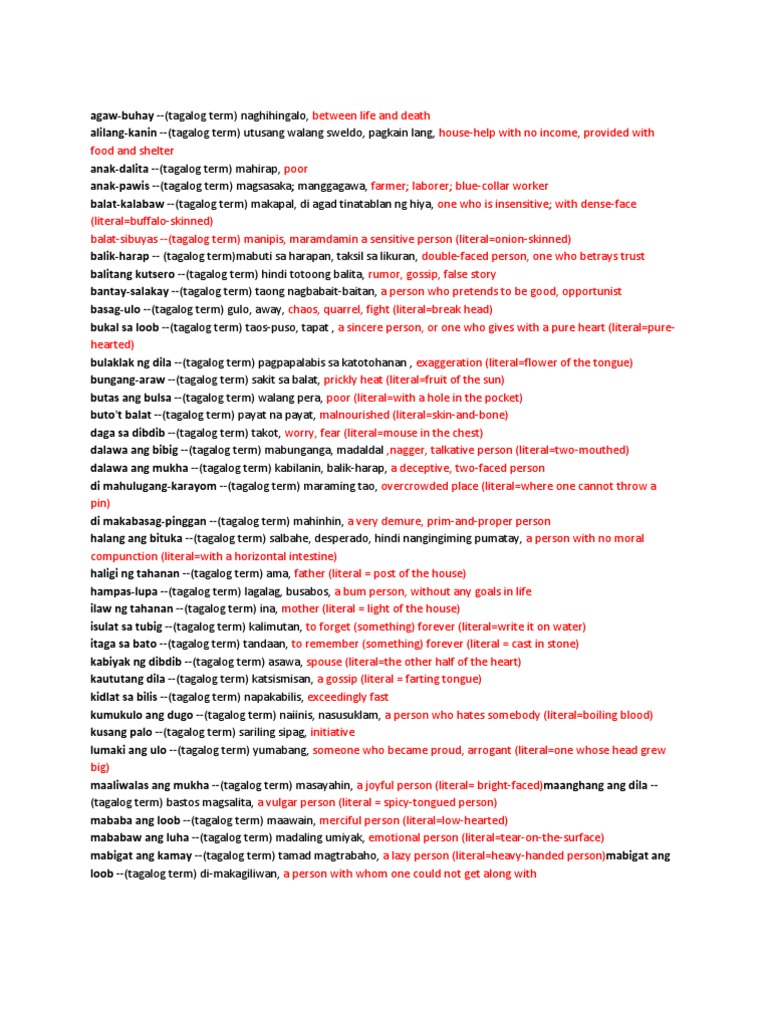 (Tagalog Term) Bastos Magsalita PDF Schools