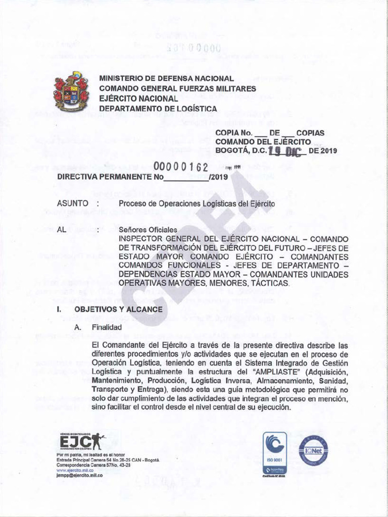 Directiva Ok | PDF