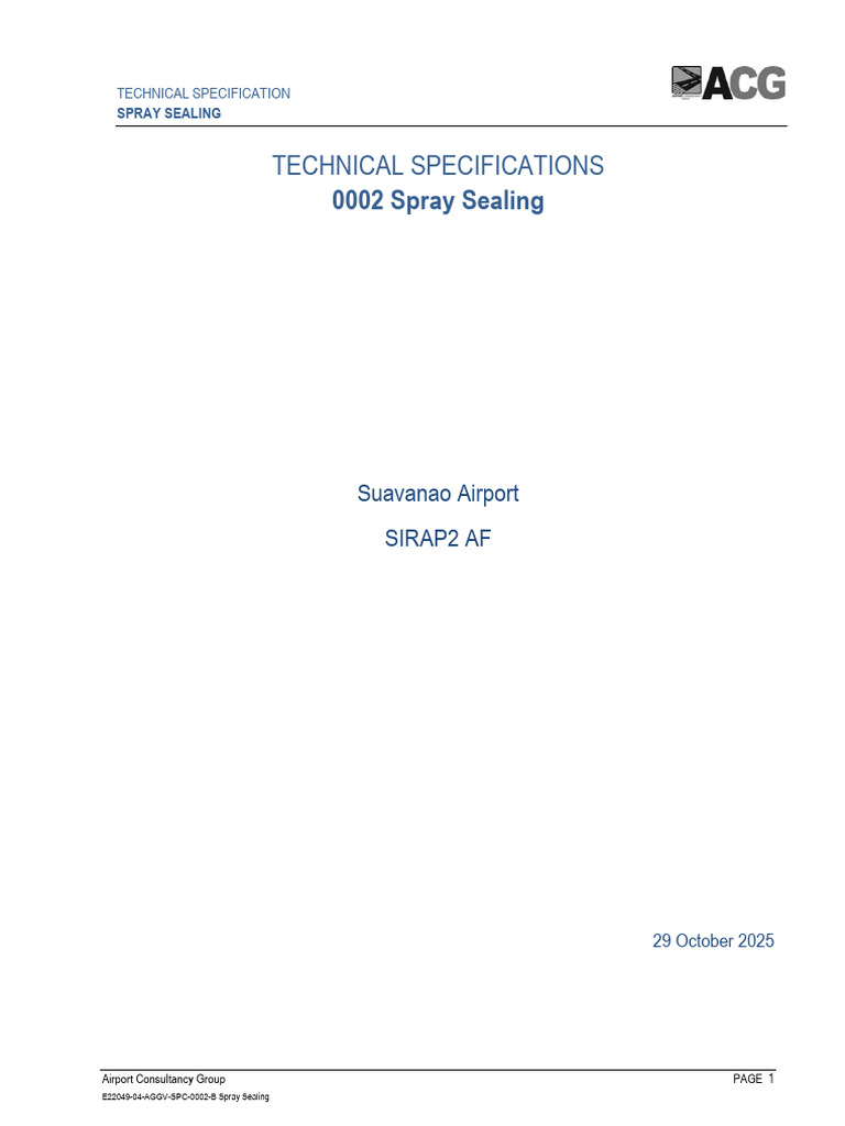 e22049 04 Aggv Spc 0002 b Spray Sealing | PDF | Construction Aggregate ...