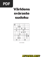 Download Vrldens Svraste Soduko by Aftonbladet SN98723287 doc pdf