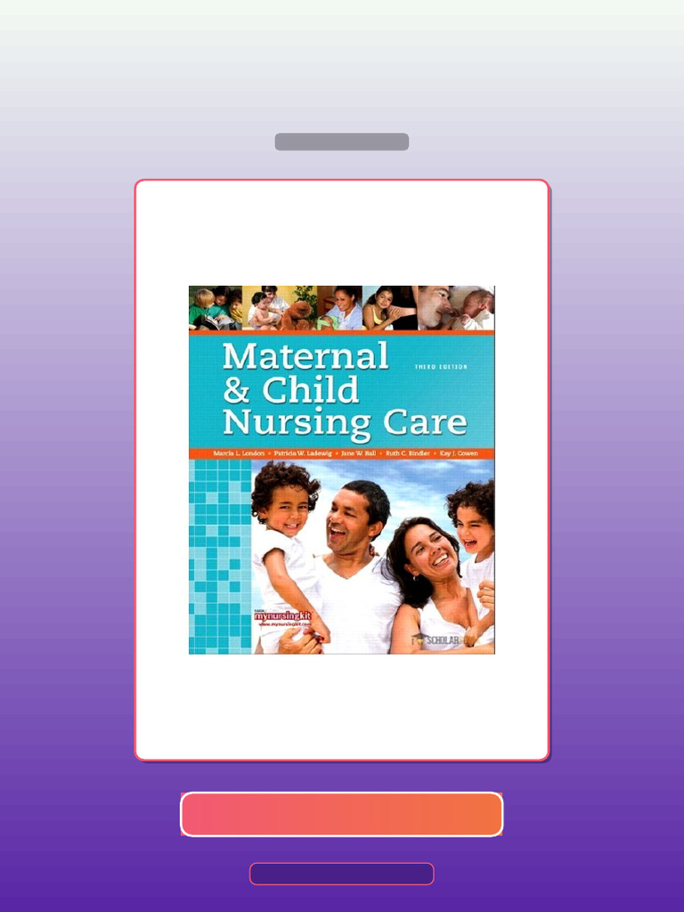 Maternal Child Nursing Care 3E 3rd Edition 0133483126 E-book Testbank Solutions | PDF ...