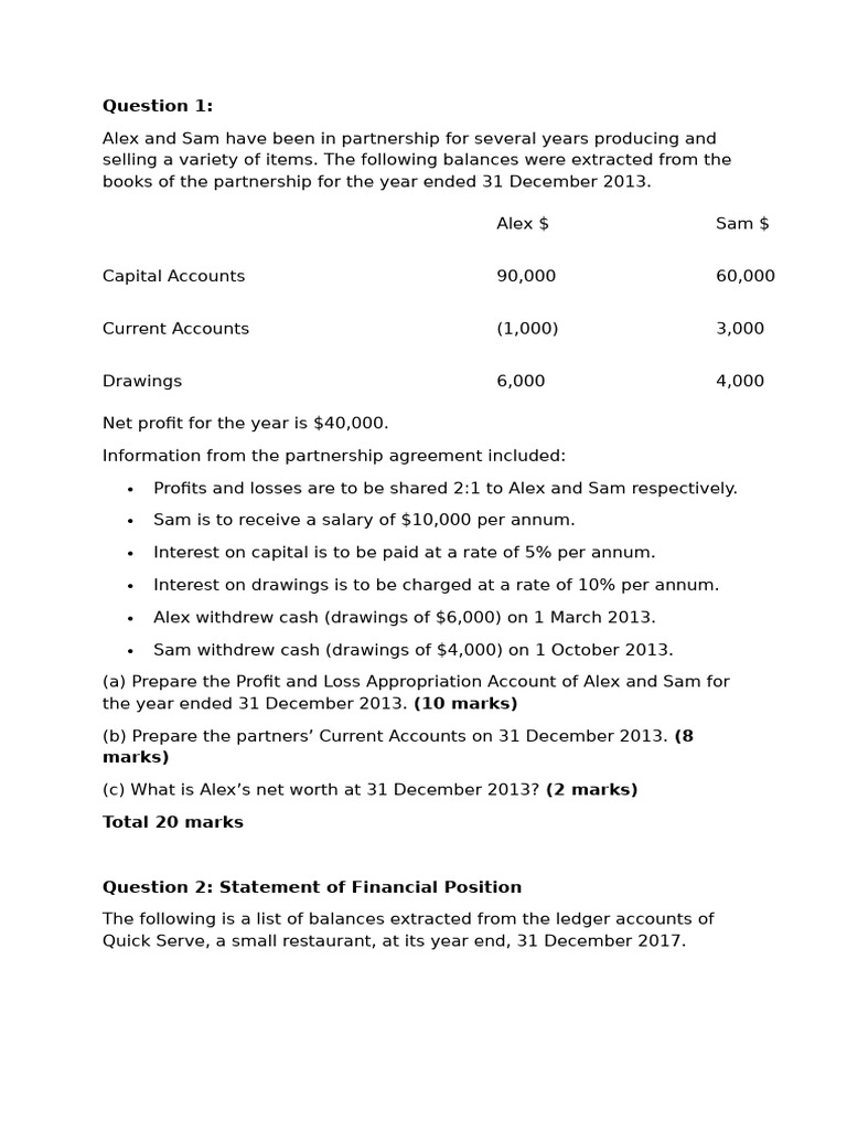 Partnership Financial Statements Guide | PDF | Balance Sheet | Private ...