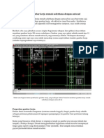 Tutorial Membuat Gambar Kerja Rumah Sederhana Dengan Autocad