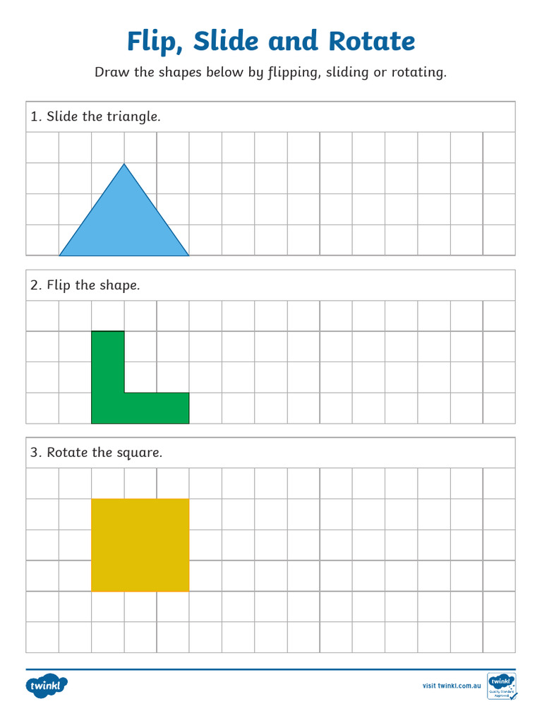 Au n 606 Flip Slide and Rotate Activity Sheets Ver 1 | PDF
