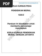Download Panduan Kerja Kursus Pendidikan Moral 2012 Wwwmystudyguidenet by Nirvana Mushi SN98725635 doc pdf