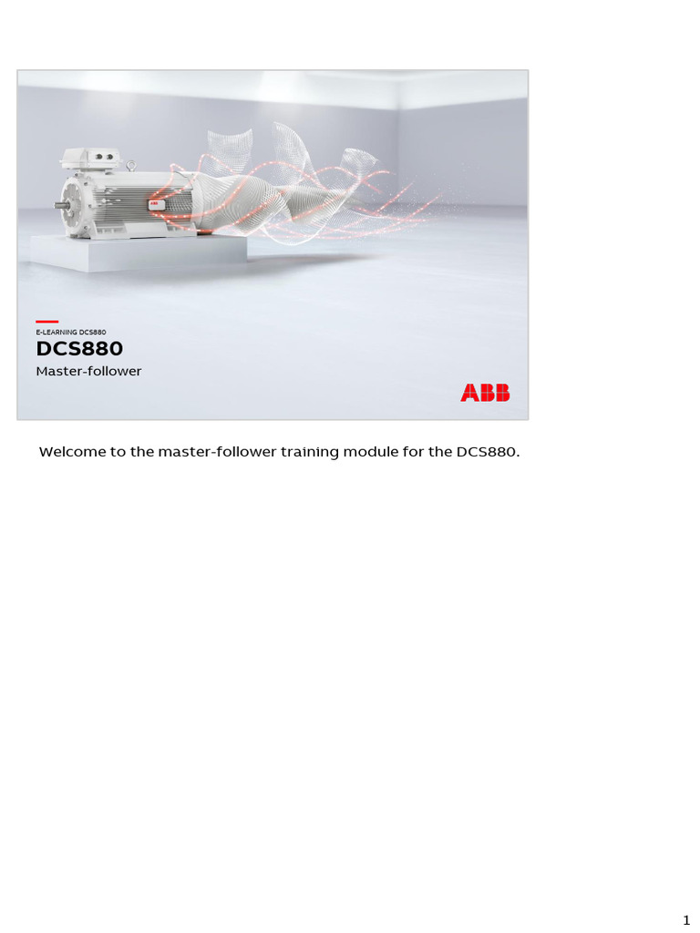 DCS880 Master-Follower Training Module | PDF | Computer Engineering