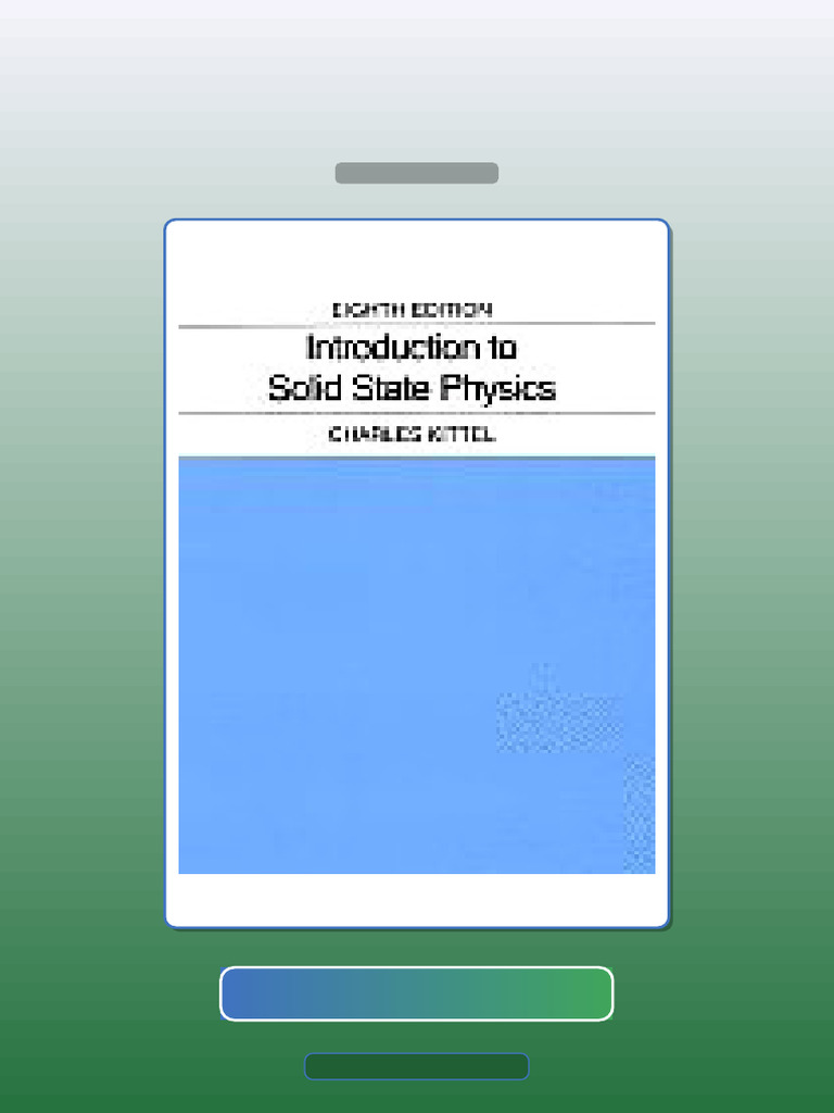 Accompany Introduction to Solid State Physics 8th Edition 9780471415268 ...