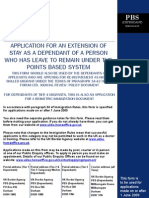 PBS Dependant Application 01 June 2009