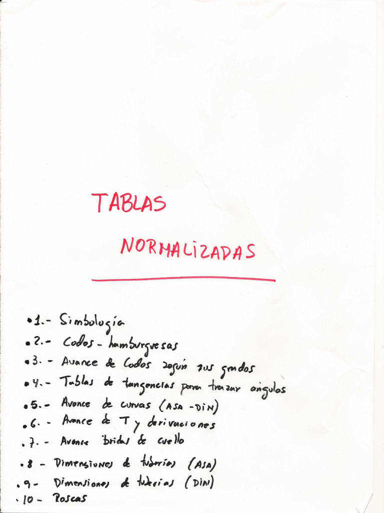 Tablas Normalizadas | PDF