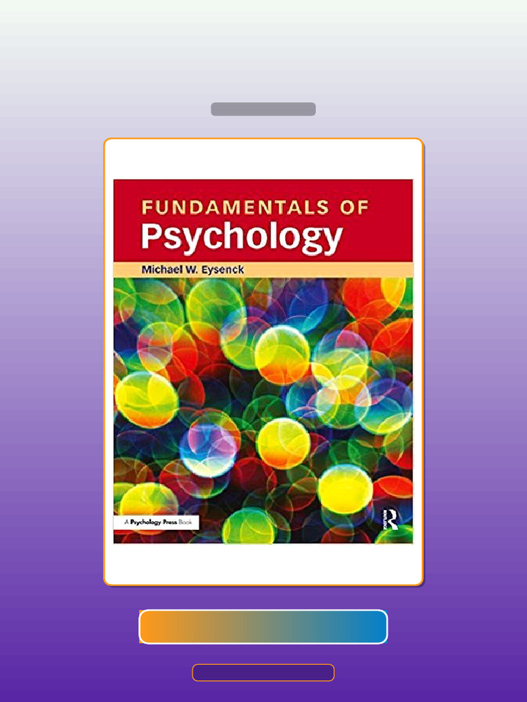 Fundamentals of Psychology by Michael Eysenck E-book Testbank Solutions ...