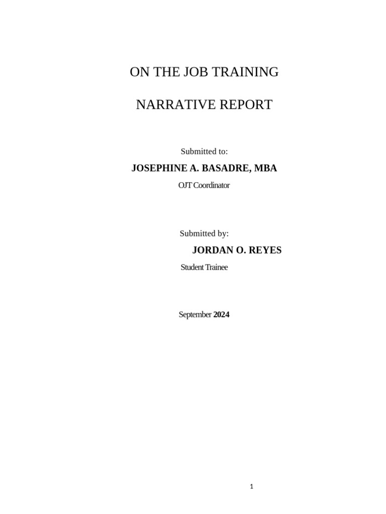 Ojt Journal (Cordita, Clar Joy) Final Copy - For Grammarian | PDF