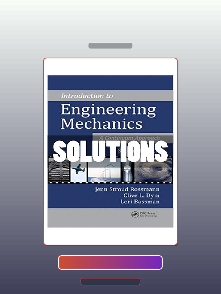 Introduction to Engineering Mechanics a Continuum Approach 2nd Edition ...