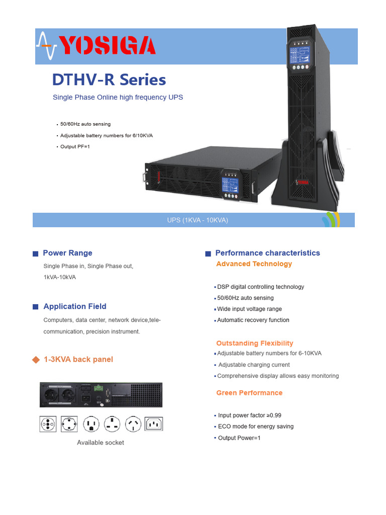 Yosiga DTHV R | PDF | Power (Physics) | Manufactured Goods