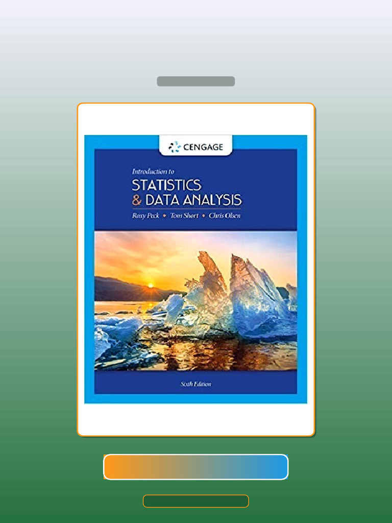 Introduction to Statistics and Data Analysis 6th Edition E-book ...