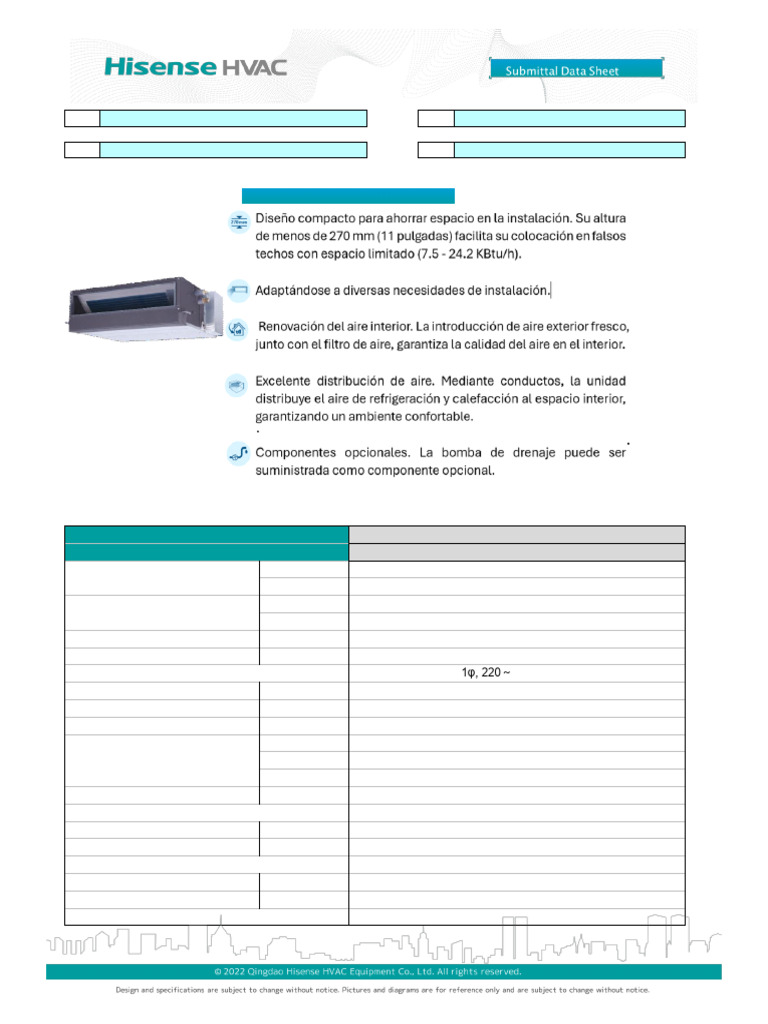 AVD 54HJDH Submittals | PDF | Electromechanical Engineering | Temperature