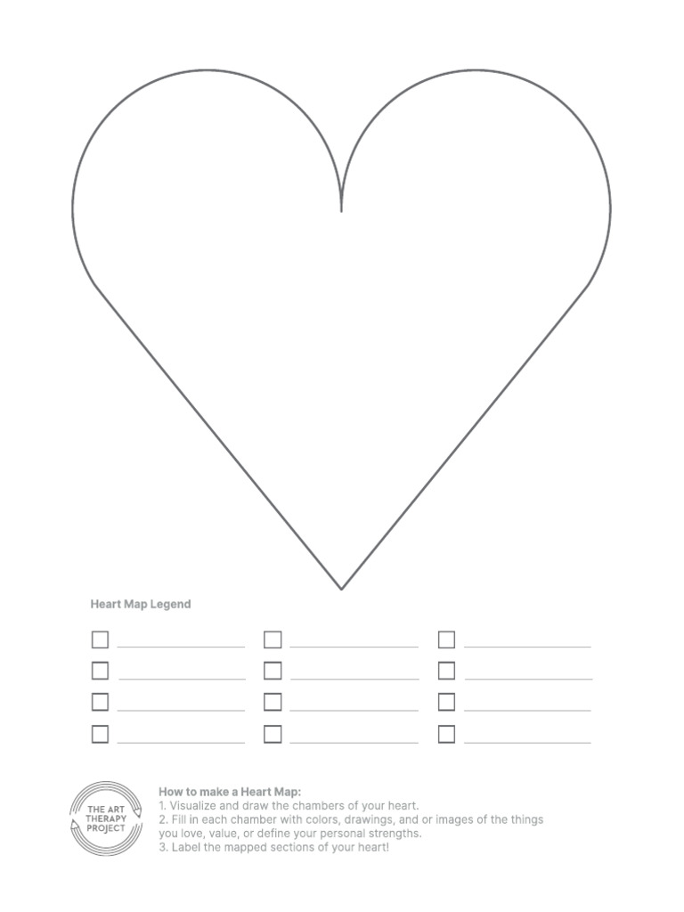 The+Art+Therapy+Project Heart+Map | PDF