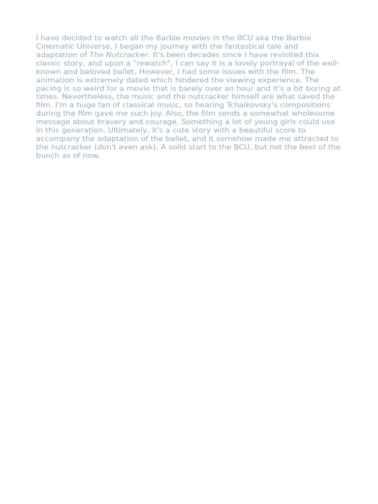 Letterboxd Review by Sophie | PDF