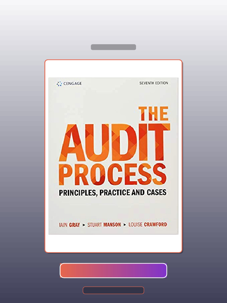 The Audit Process 7th Edition E-book Testbank Solutions | PDF ...