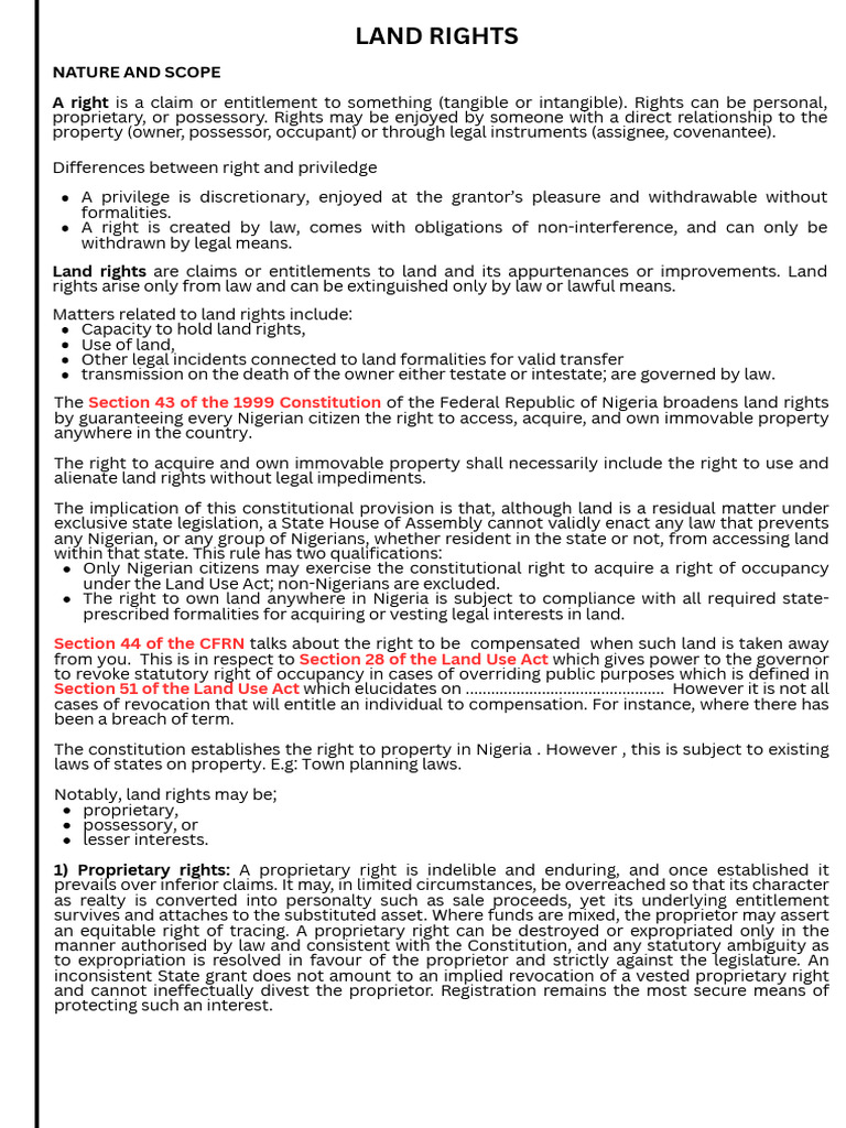 Land Rights - 20251129 - 072328 - 0000 | PDF | Adverse Possession ...