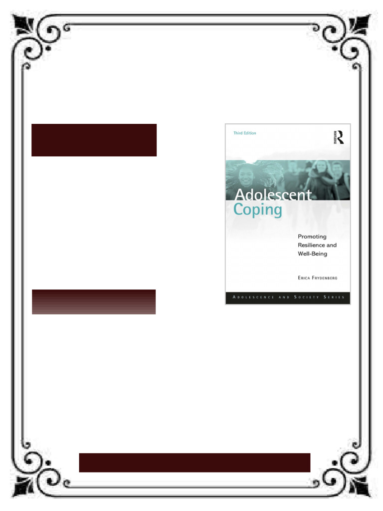 Adolescent Coping Promoting Resilience and Well Being 3rd Edition Erica ...