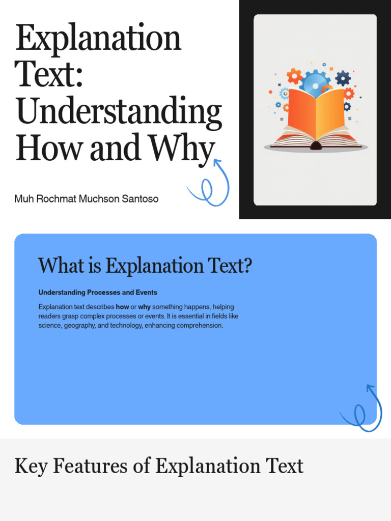 Presentation - Explanation Text Understanding How and Why | PDF ...