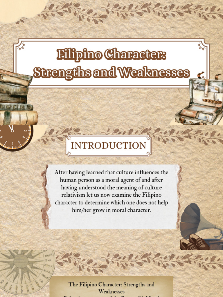 Filipino Character (Strength & Weaknesses) | PDF | Disciplines | Psychology