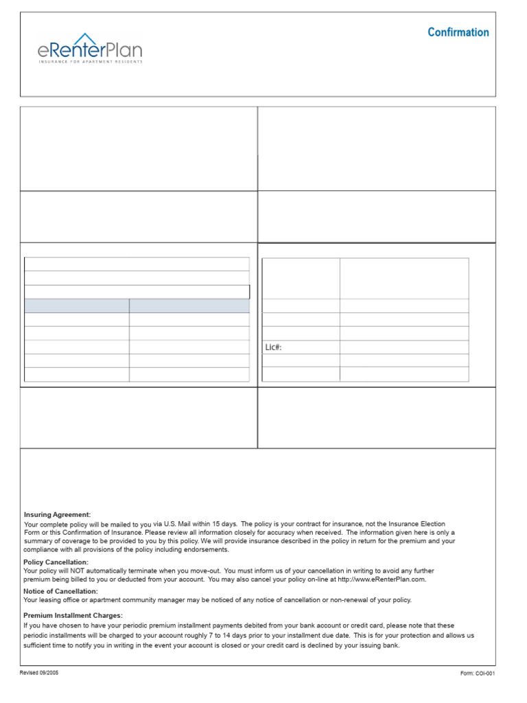 32HQ0NTLK Policyconfirmation | PDF | Insurance | Credit Card