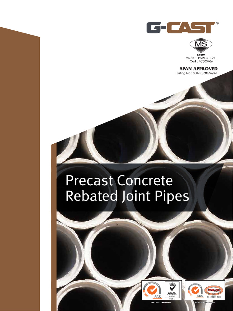 G CAST Catalogue Rebated Pipes | PDF