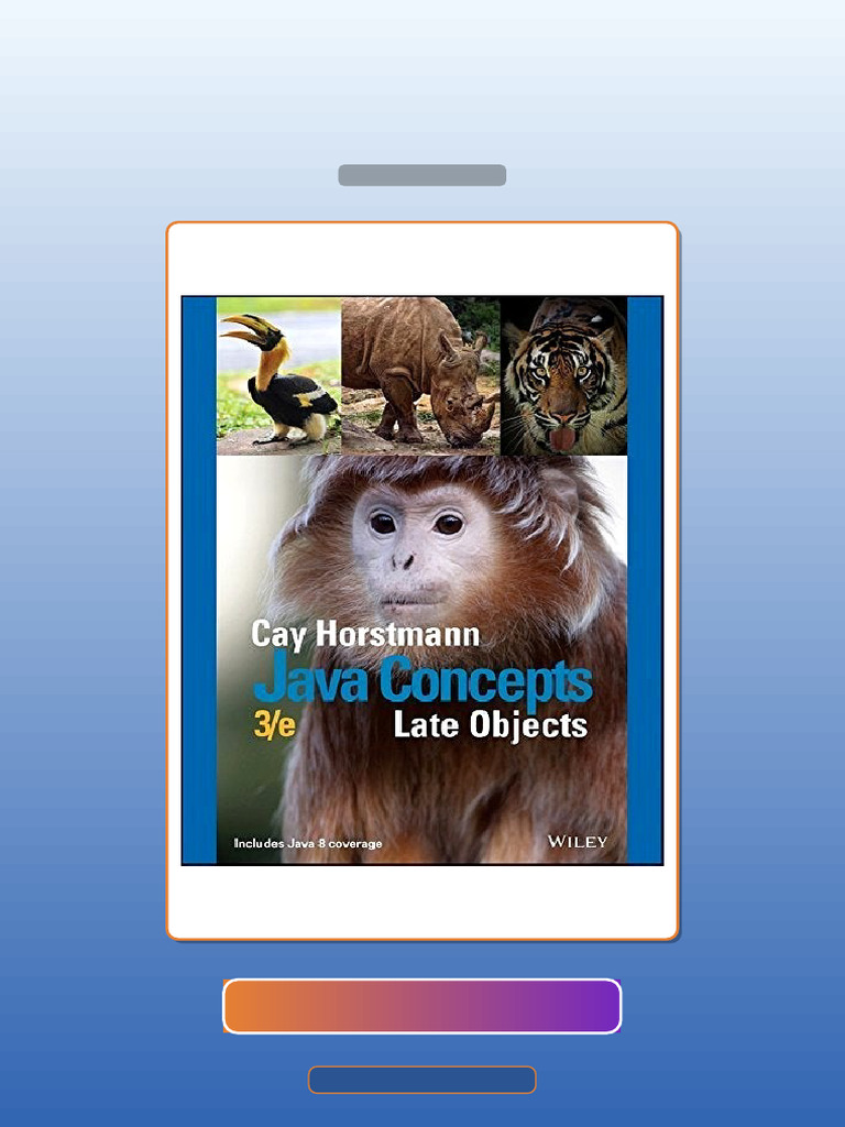 Java Concepts Late Objects 3rd Edition E-book Testbank Solutions | PDF ...