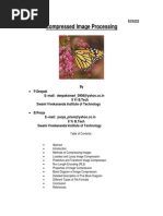 Compressed Image Processing