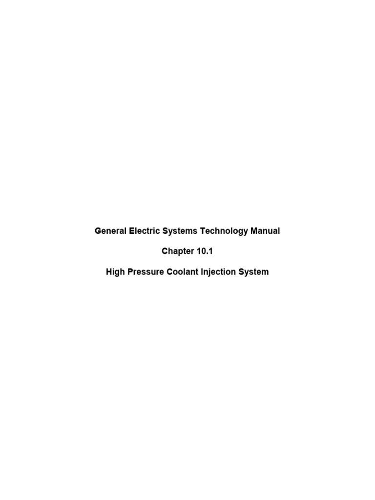 High Pressure Injection Pump USNRC | PDF | Pump | Valve
