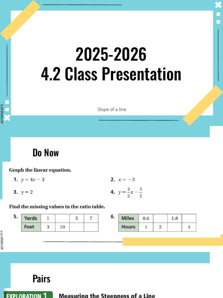 2025-2026 4.2 Slope of A Line | PDF