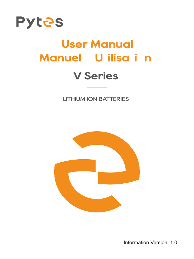 V5 User Manual (French) | PDF | Power Supply | Lithium Ion Battery
