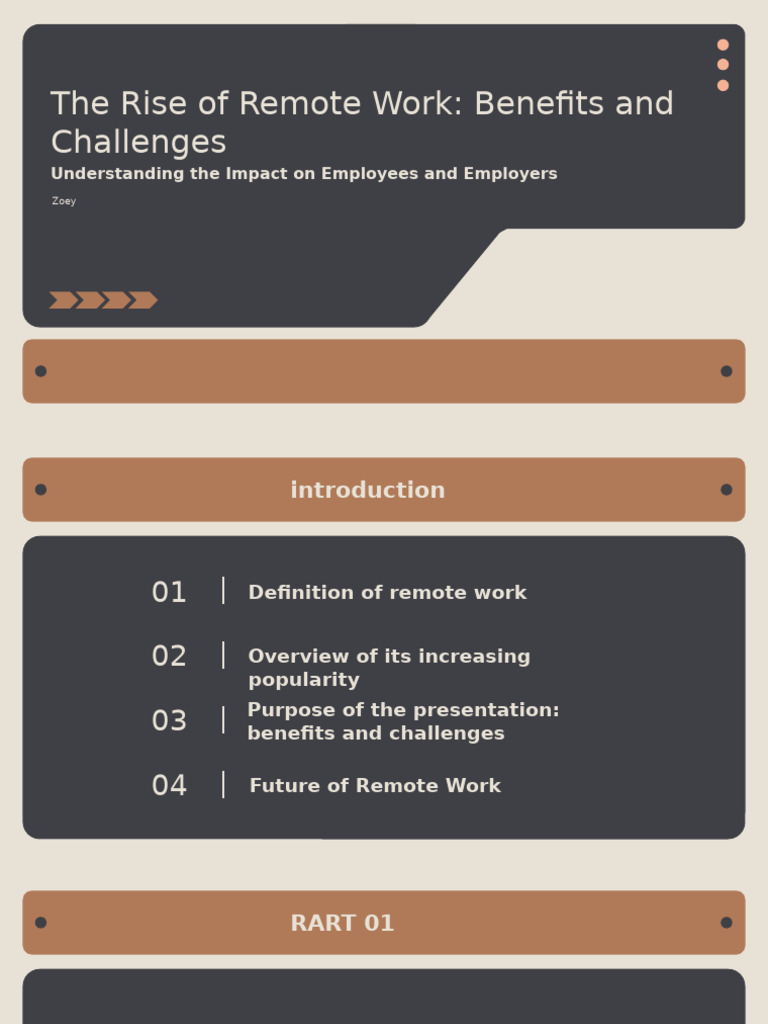 The Rise of Remote Work Benefits and Challenges | PDF | Employment ...